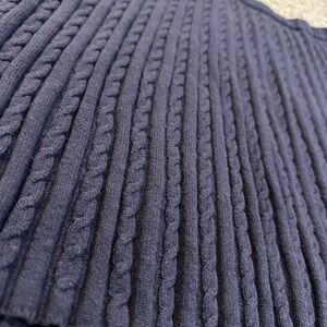 H&M Navy Cable Knit Mini Skirt